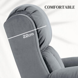 Homcom Lift Chair Riser And Recliner Chair With Vibration Massage, Heat, Grey - thumbnail 7