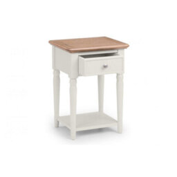 Ashfield Grey Lacquered Lamp Table With 1 Drawer - thumbnail 6