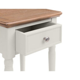 Ashfield Grey Lacquered Lamp Table With 1 Drawer - thumbnail 8