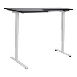 Beliani Electric Adjustable Corner Desk Destines Black/ White 160 Cm 109 Cm Left Hand - thumbnail 7