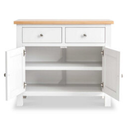 Farro White Small Sideboard Fully Assembled - By Roseland Furniture - thumbnail 5