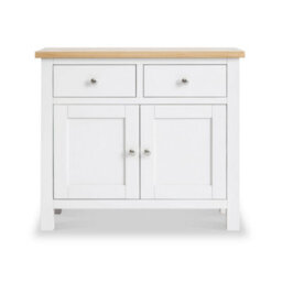 Farro White Small Sideboard Fully Assembled - By Roseland Furniture - thumbnail 4