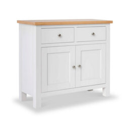 Farro White Small Sideboard Fully Assembled - By Roseland Furniture