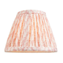 Loops Stylish Aged Brass Ceiling Pendant Light With Peach Fabric Shades - thumbnail 9