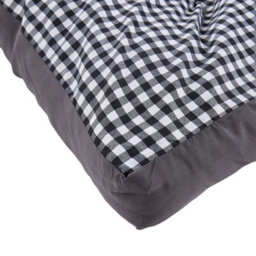Living And Home Single Size Black And White Check Hotel Quality Quilted Mattress Topper - thumbnail 4