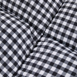 Living And Home Single Size Black And White Check Hotel Quality Quilted Mattress Topper - thumbnail 6