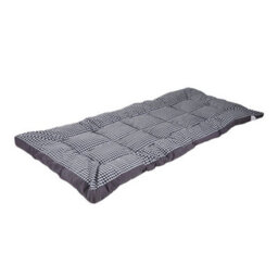 Living And Home Single Size Black And White Check Hotel Quality Quilted Mattress Topper - thumbnail 1