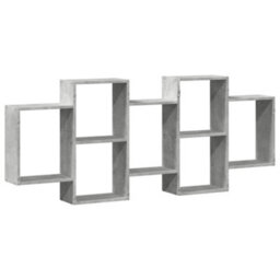Berkfield Wall Shelf Concrete Grey 159X18X65 Cm Engineered Wood - thumbnail 6