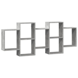 Berkfield Wall Shelf Concrete Grey 159X18X65 Cm Engineered Wood - thumbnail 2