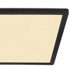 Luminosa Lighting Luminosa Sapana 42Cm Square Flush Ceiling Light Black Ip44 Led 3000K - thumbnail 5