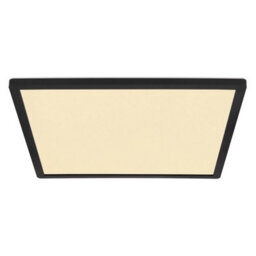 Luminosa Lighting Luminosa Sapana 42Cm Square Flush Ceiling Light Black Ip44 Led 3000K - thumbnail 3