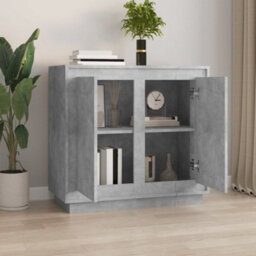 Vidaxl Sideboard Concrete Grey 80X34X75 Cm Engineered Wood - thumbnail 3