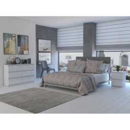 SquareBoxx Keaton Gloss White 6 Drawer Double Freestanding Chest Of Drawers (40 X 81 X 106Cm - D X H X W) - thumbnail 6