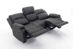 3 Seater Recliner Sofa, Manual Recliner Armchair Sofa 105 To 135 Degrees Recliner Padded Sofa - 3 Seaters - thumbnail 4