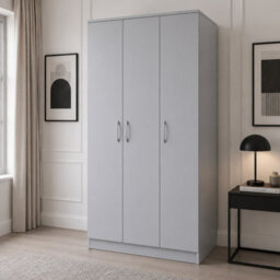 Venice 3 Door White 120Cm Wardrobe