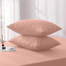 Ameha Bedding Pillowcase-Plain Dyed Peach Breathable Envelope Durable Pillow Cover 2 Pair (50 X 75 Cm) Pillow Covers - thumbnail 8
