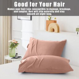 Ameha Bedding Pillowcase-Plain Dyed Peach Breathable Envelope Durable Pillow Cover 2 Pair (50 X 75 Cm) Pillow Covers - thumbnail 6