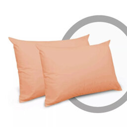 Ameha Bedding Pillowcase-Plain Dyed Peach Breathable Envelope Durable Pillow Cover 2 Pair (50 X 75 Cm) Pillow Covers - thumbnail 3