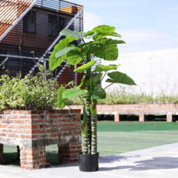 Living And Home Artificial Plant House Plant Indoor Plant Fake Tropical Tree In Black Pot 160 Cm - thumbnail 1