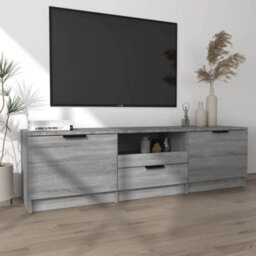 Berkfield Tv Cabinet Grey Sonoma 140X35X40 Cm Engineered Wood - thumbnail 3