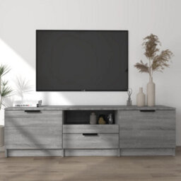 Berkfield Tv Cabinet Grey Sonoma 140X35X40 Cm Engineered Wood - thumbnail 1