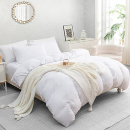 Lazzaro Luxury Prewashed Microfiber Super King Duvet Cover Set Durable Reversible Bedding Sets With Secure Zipper Closure - thumbnail 1
