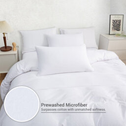Lazzaro Luxury Prewashed Microfiber Super King Duvet Cover Set Durable Reversible Bedding Sets With Secure Zipper Closure - thumbnail 3