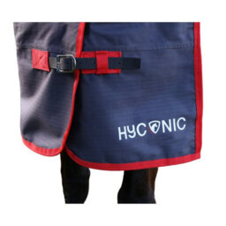 Hyconic No Fill Horse Turnout Rug Charcoal/red (6) - thumbnail 2