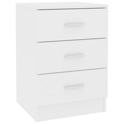 Berkfield Bedside Cabinet White 38X35X56 Cm Engineered Wood - thumbnail 2