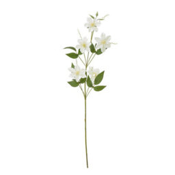 Hill Interiors Pearl Clematis Artificial Flower Spray Cream (One Size) - thumbnail 1