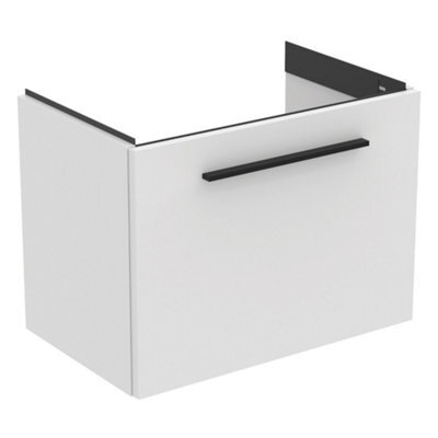 Ideal Standard I.life S Compact Matt White Wall-Mounted Bathroom Vanity Unit (H) 440mm (W) 600mm - image 1