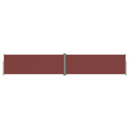 Berkfield Retractable Side Awning Brown 180X1000 Cm - thumbnail 2