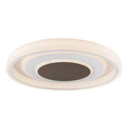 Luminosa Lighting Luminosa Goffi 69Cm Integrated Led Semi Flush Ceiling Light White Led Dimmable 3000-6000K Remote Control