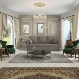 Olimpia 3 Seater Fabric Sofa Bed With Storage Modern Design Multiple Colours Beige - thumbnail 2
