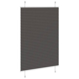 Berkfield Pleated Blind Black 100X150 Cm Fabric Width 99.4 Cm Polyester - thumbnail 4