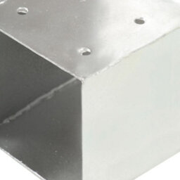 Berkfield Post Connectors 4 Pcs T Shape Galvanised Metal 71X71 mm - thumbnail 6