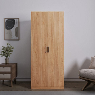 Seconique Dakota 2 Door Wardrobe Oak Effect - image 1