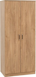 Seconique Dakota 2 Door Wardrobe Oak Effect - thumbnail 3