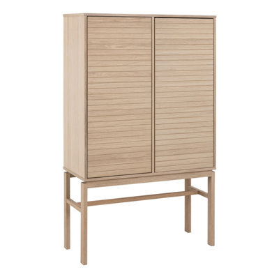 Furniture To Go Linley Cabinet With 2 Doors And 4 Shelves In White Oak - image 1