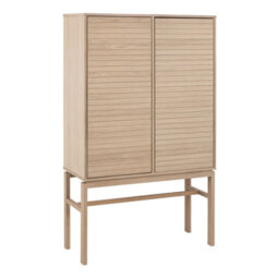 Furniture To Go Linley Cabinet With 2 Doors And 4 Shelves In White Oak - thumbnail 1