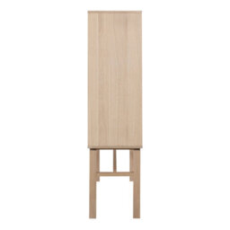 Furniture To Go Linley Cabinet With 2 Doors And 4 Shelves In White Oak - thumbnail 3