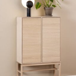 Furniture To Go Linley Cabinet With 2 Doors And 4 Shelves In White Oak - thumbnail 6