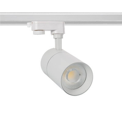 Lyco Three Circuit 20W Colour Selectable Cct Dimmable Led Track Light New Mallet White - image 1
