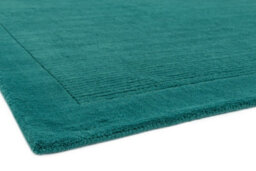 Plain Rug, Wool Rug For Living Room, Easy To Clean Rug, Handmade Rug For Dining Room, 9mm Thick Teal Rug-120Cm X 170Cm - thumbnail 2