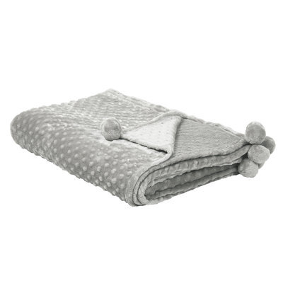 Beliani Blanket Samur 200 X 220 Cm Light Grey - image 1