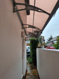 Canofix UK Canofix Door Canopy Pc 3500 Width X 1000 Projection (Grey Bracket - Bronze Sheet) - thumbnail 3