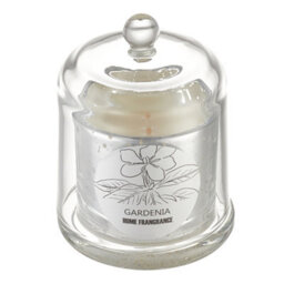 Living And Home Vegetable Wax Gardenia Scented Smokeless Candle In Silver Glass Jar - thumbnail 5