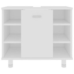 Berkfield Bathroom Cabinet White 60X32X53.5 Cm Engineered Wood - thumbnail 6