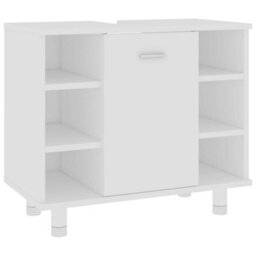 Berkfield Bathroom Cabinet White 60X32X53.5 Cm Engineered Wood - thumbnail 2