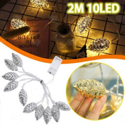 Amorly 2M 10Led Battery Operated Pinecone Fairy Lights, Warm White String Lights For Christmas Mantel, Garland, Dorm And Table Decoration - thumbnail 1